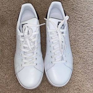 ADIDAS-Stan Smith Original Women’s Sneaker- White/White/Collegiate Navy, 9